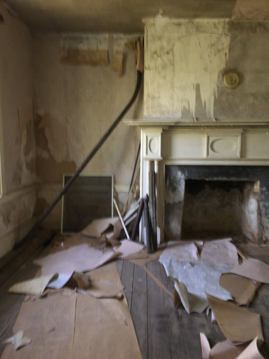 The Dining room in 2017 before restoration started